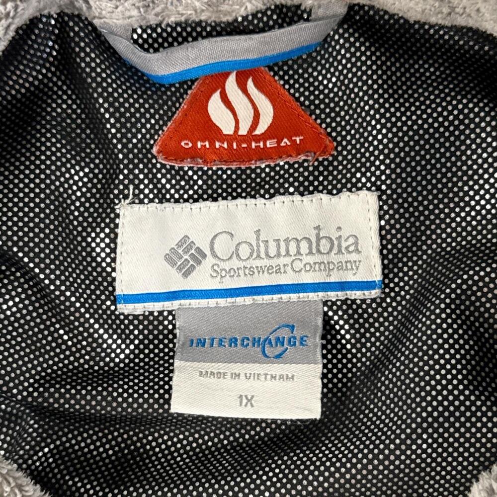 Columbia Omni Heat Women’s Black Interchange Quilted Full-zip Jacket Size 1X - Picture 3 of 8